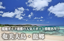 【奄美大島・龍郷】人気現地ガイド推薦の人気スポット情報