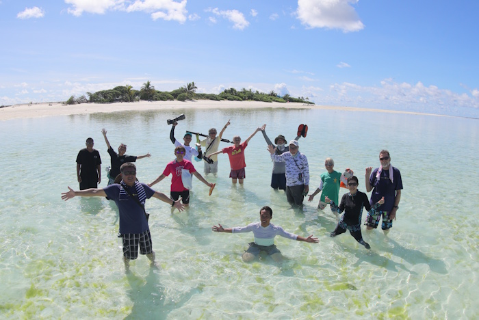 最南端のヘレンリーフに到着! ゲストも大喜びです