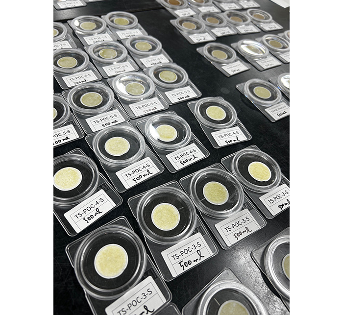 採水した海水をろ禍した後のサンプル Photo by Tara Ocean Japan