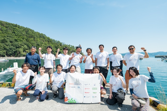 宮城県女川で調査に参加したメンバー Photo by Tara Ocean Japan