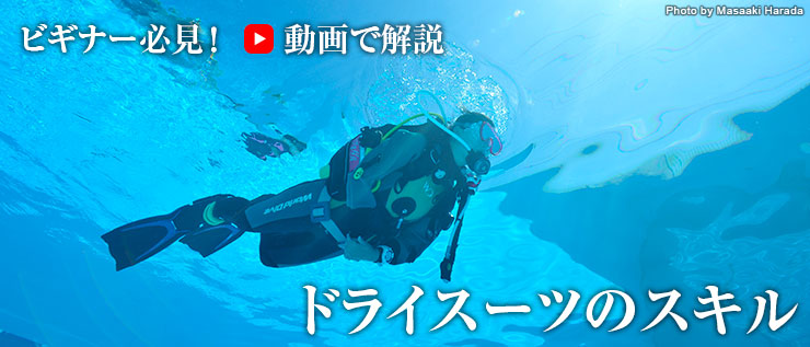 ビギナー必見! 動画で解説 ドライスーツのスキル
