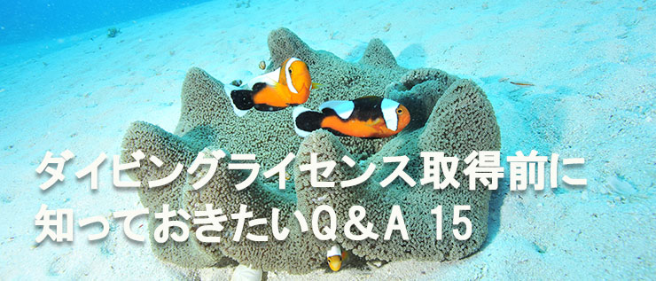 ダイビングライセンス取得前に知っておきたいQ&A 15
