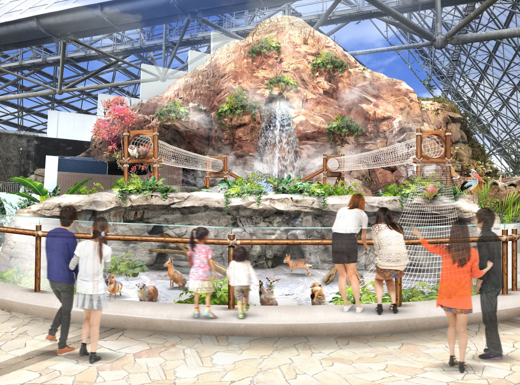『フォレストリウム』の「コツメカワウソエリア」